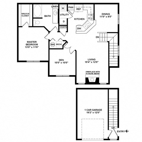 a floor plan of a house